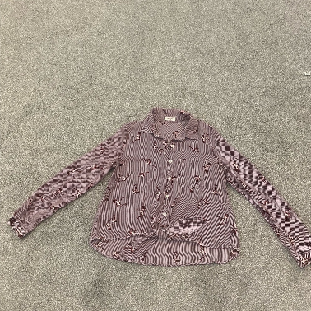 Chocolate woman’s Button-Down Shirt